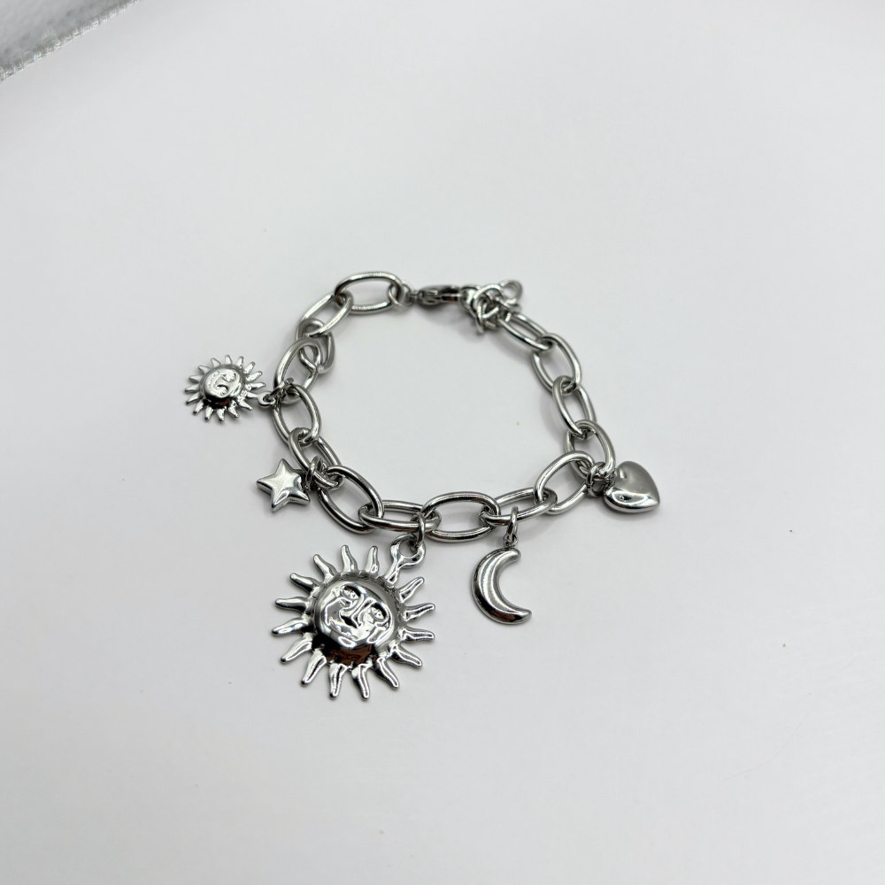 Statement armband met bedels