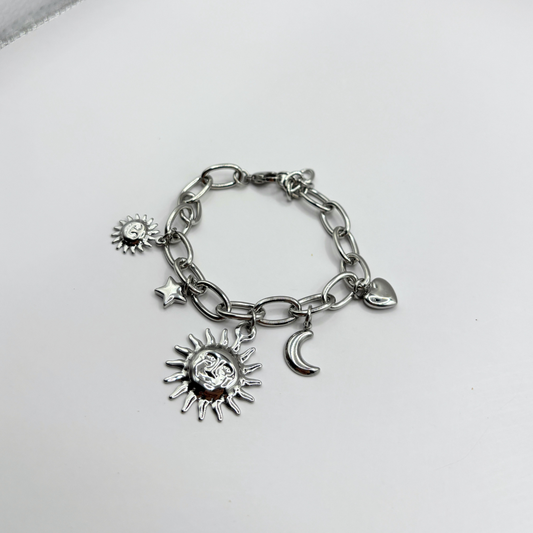 Statement armband met bedels