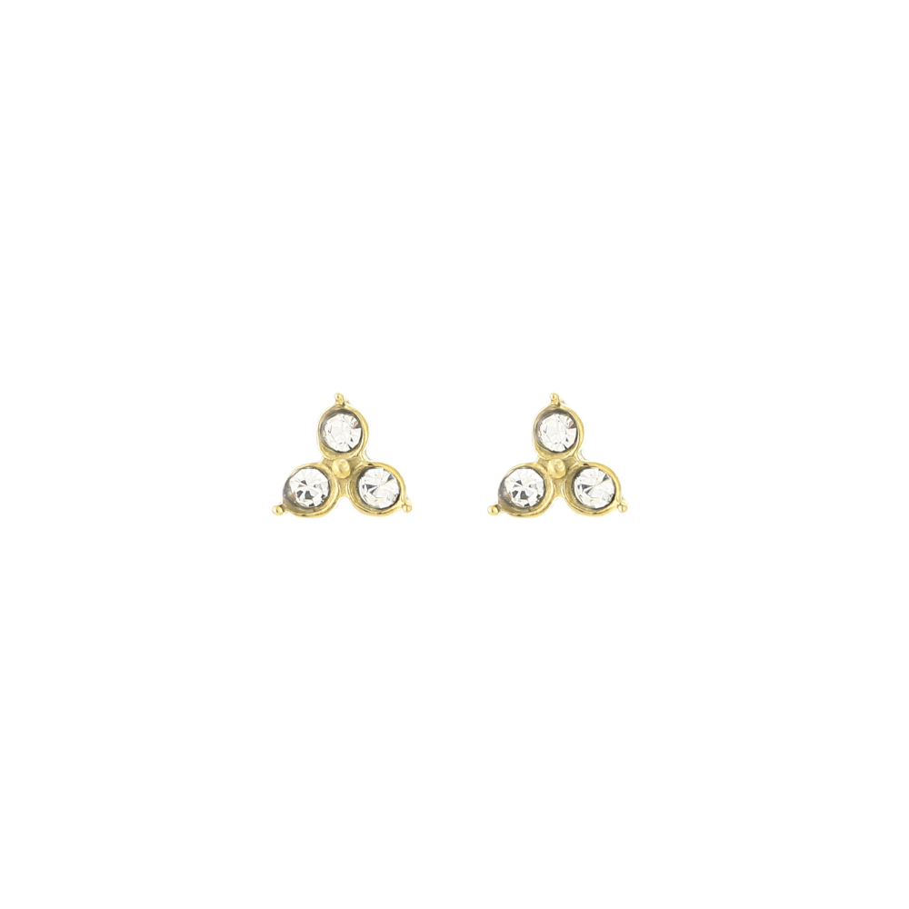 Stud oorbellen met steentjes