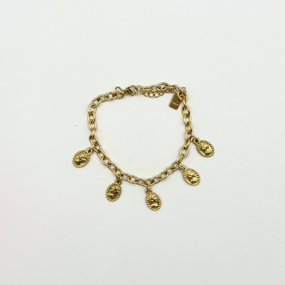Schakelarmband met bedels