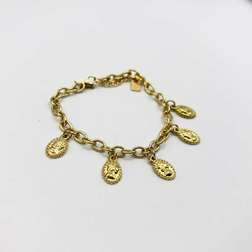 Schakelarmband met bedels