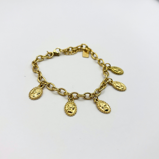 Schakelarmband met bedels
