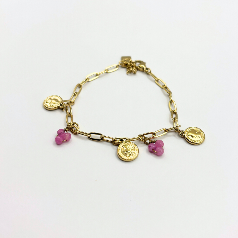 Schakelarmband met bedels