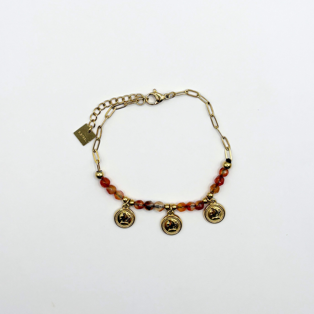 Schakelarmbandje met bedels