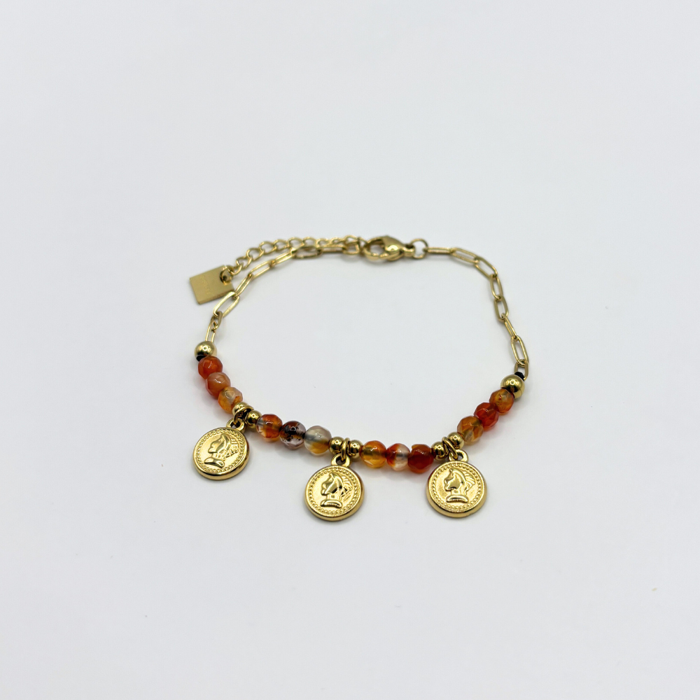 Schakelarmbandje met bedels