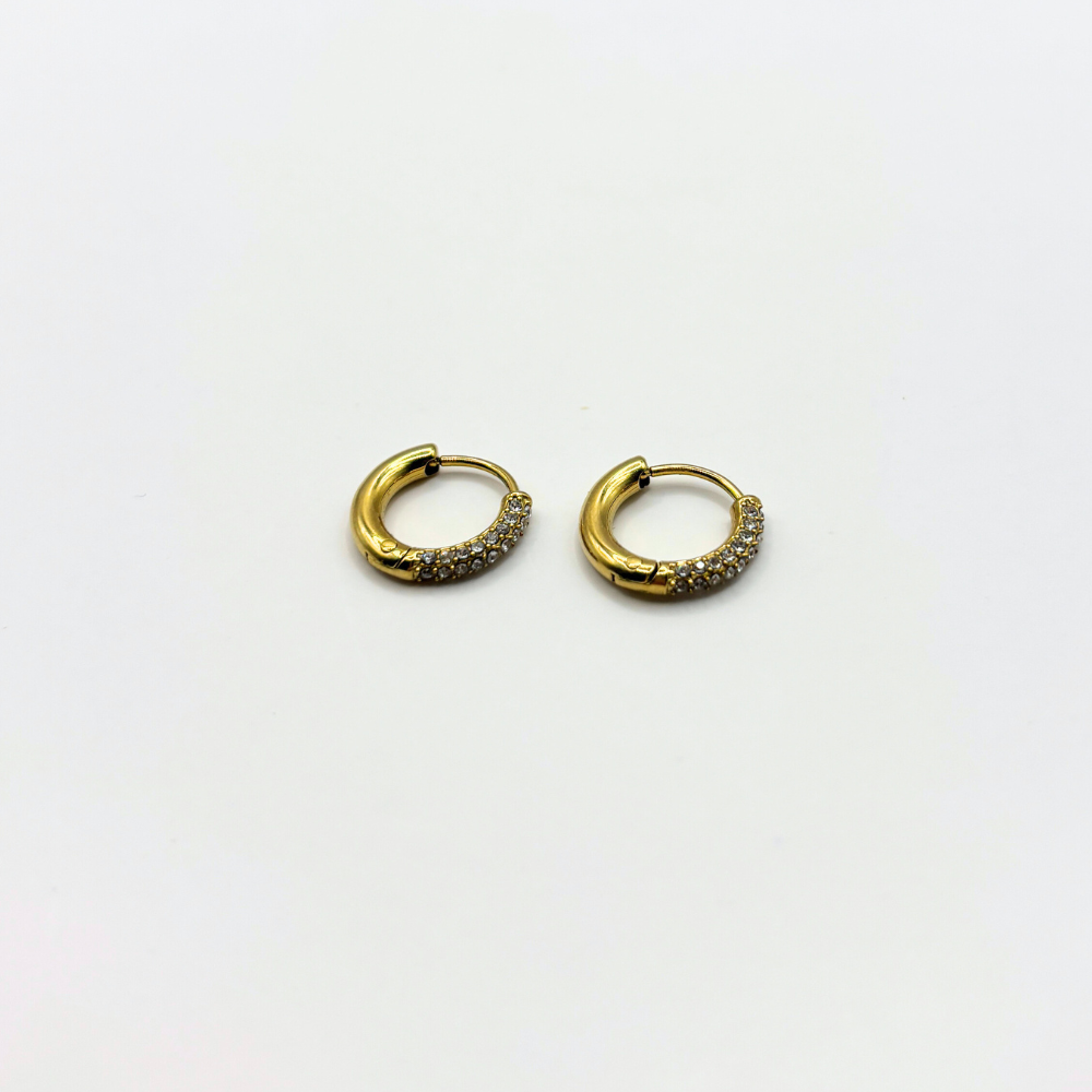 Oorbellen strass hoops