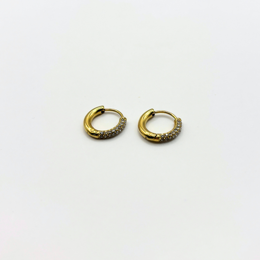 Oorbellen strass hoops