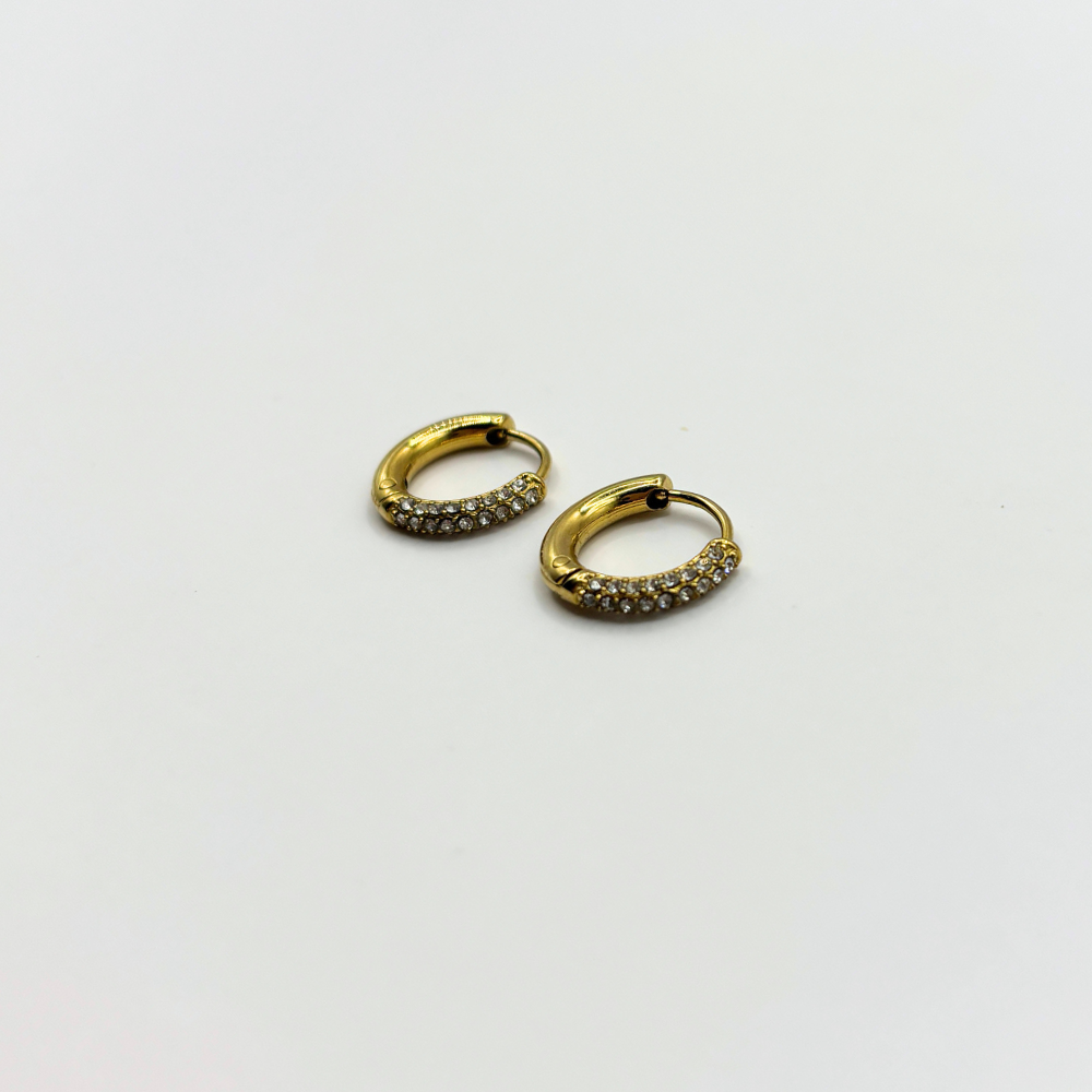Oorbellen strass hoops