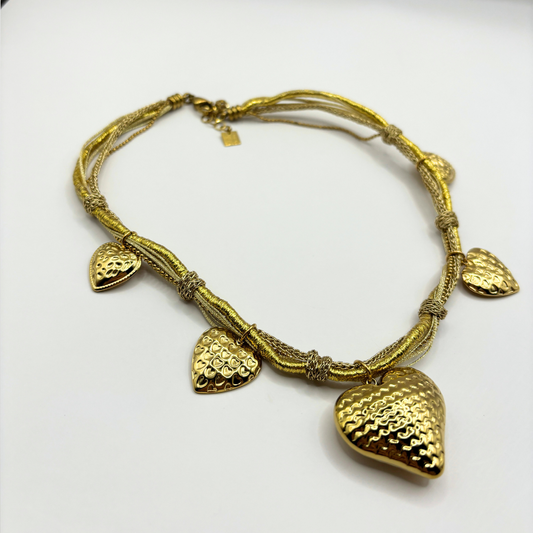 Statement heart ketting