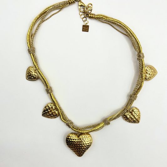 Statement heart ketting