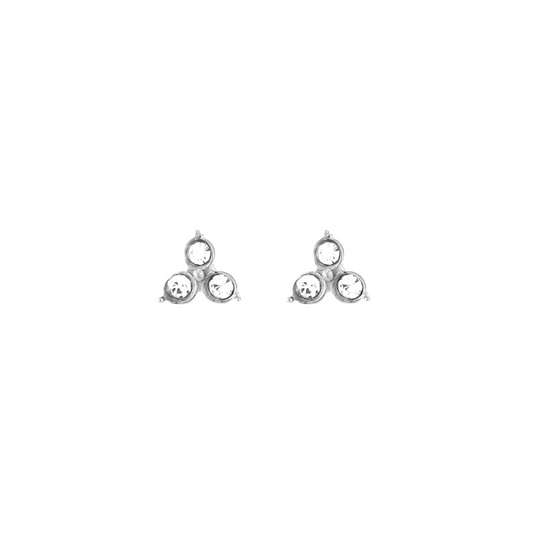 Stud oorbellen met steentjes