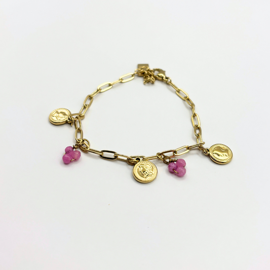 Schakelarmband met bedels