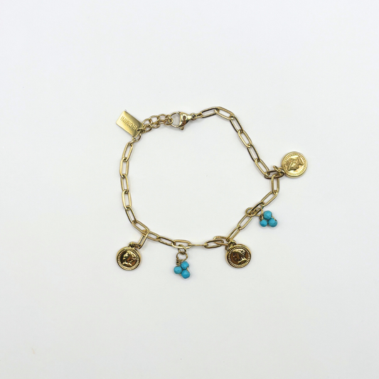 Schakelarmband met bedels