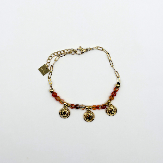 Schakelarmbandje met bedels