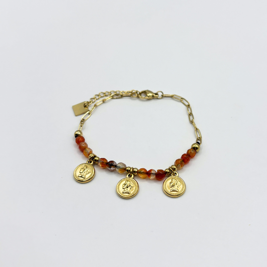 Schakelarmbandje met bedels