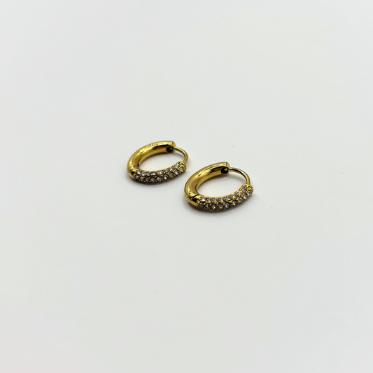 Oorbellen strass hoops