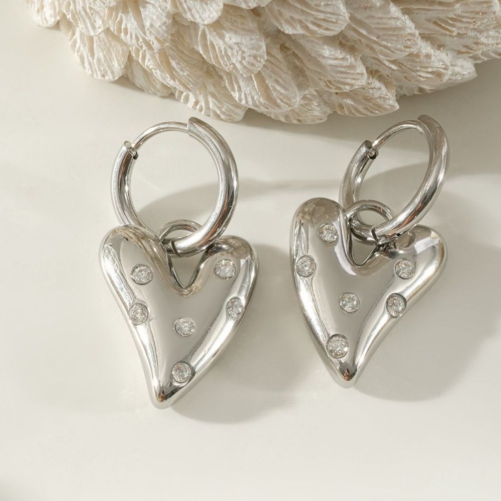 Heart oorbellen