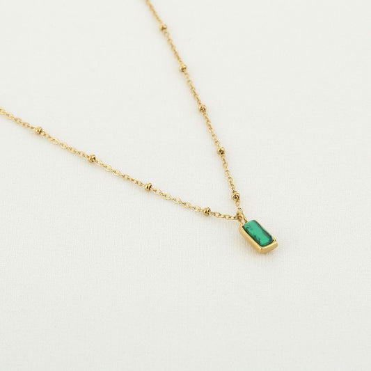 Ketting groene bedel
