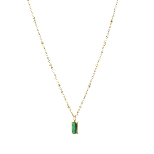 Ketting groene bedel